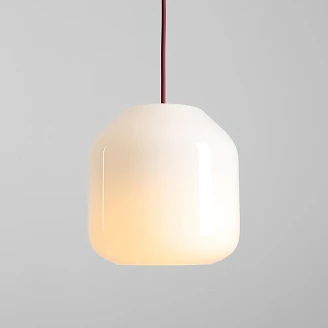 Hengende Lampe <strong>Ternia</strong>  Beige, Kirsebærrød
