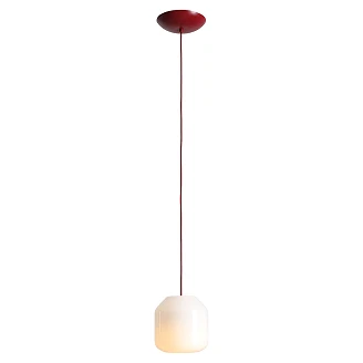 Hengende Lampe <strong>Ternia</strong>  Beige, Kirsebærrød