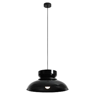 Hengende Lampe <strong>Rundo</strong>  Mørk Svart Glans