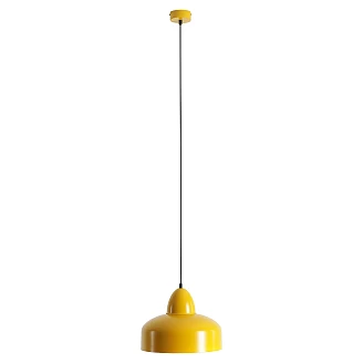 Hengende Lampe <strong>Kloty</strong>  Sennepsgul