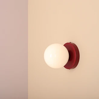 Vegglampe <strong>Mirlo</strong>  Vinrød