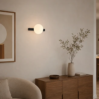 Vegglampe <strong>Olna</strong>  Svart