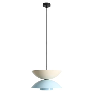 Hengende Lampe <strong>Brellis</strong>  Kremhvit, Babyblå