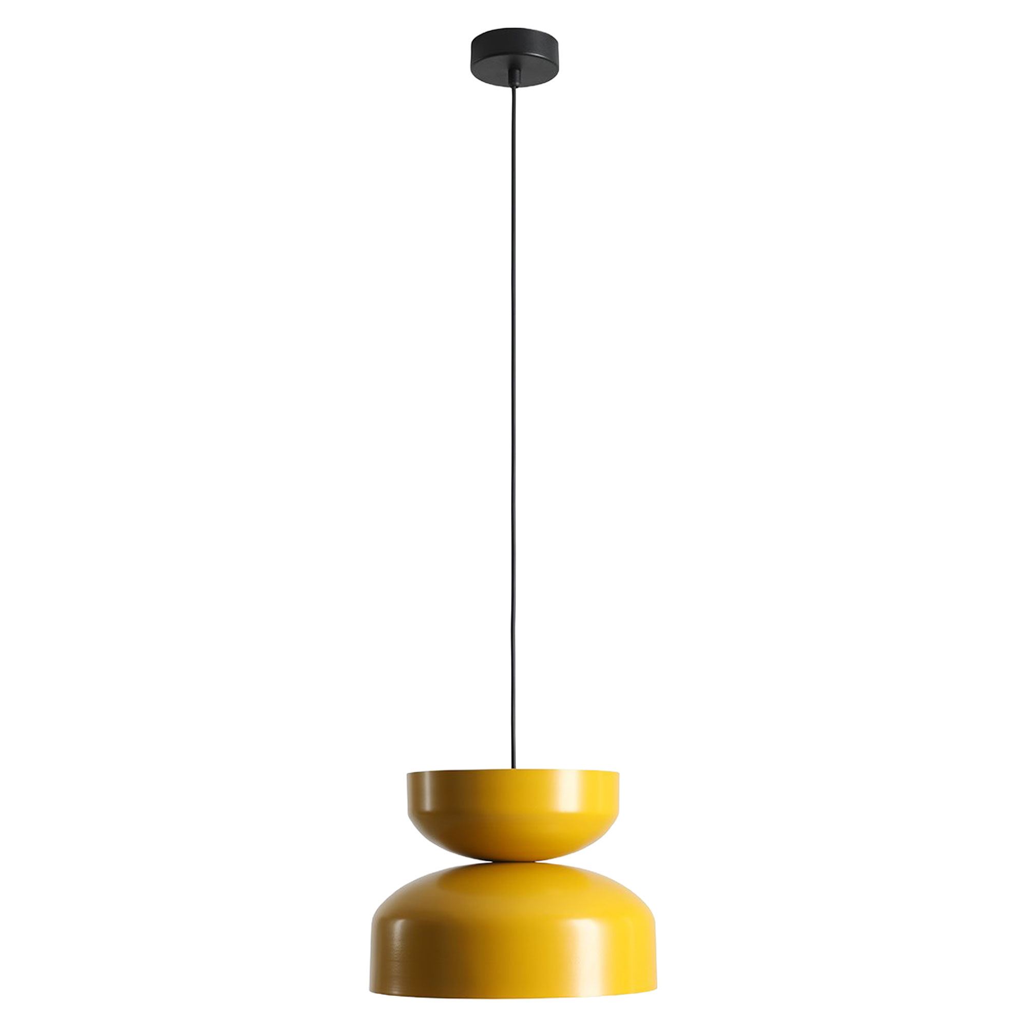 Hengende Lampe Grindo Mørk Sennepsgul