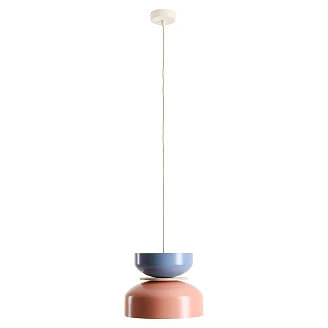 Hengende Lampe <strong>Grindo</strong>  Lys Korall, Dueblå