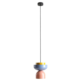 Hengende Lampe <strong>Tindri</strong>  Dueblå, Korall