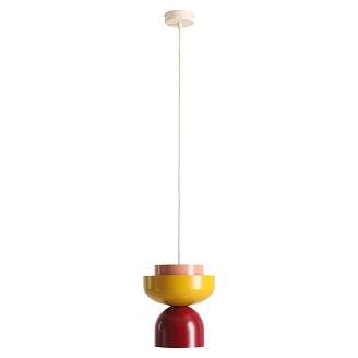 Hengende Lampe <strong>Tindri</strong>  Lys Sennepsgul, Vinrød