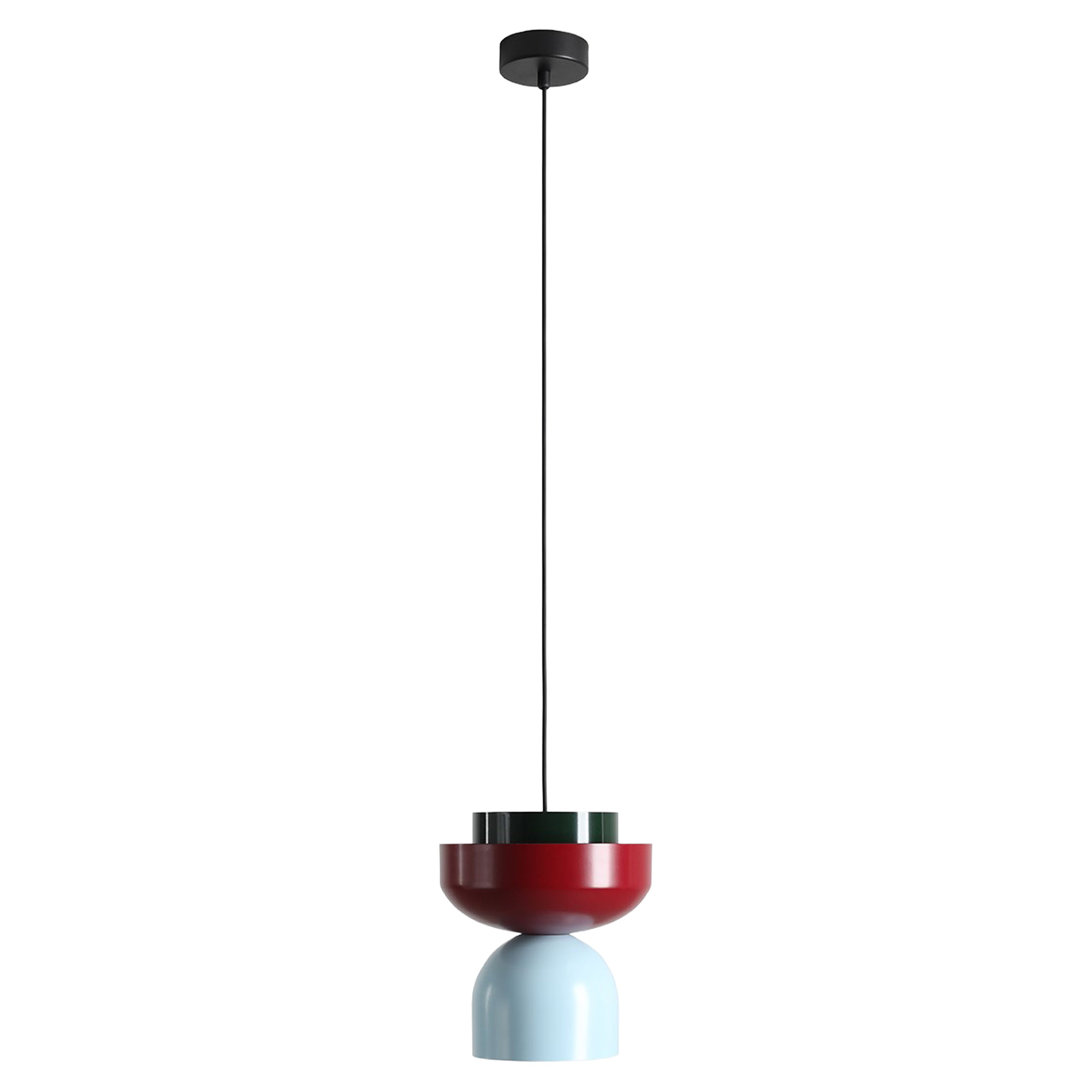 Hengende Lampe Tindri Mørk Vinrød, Babyblå