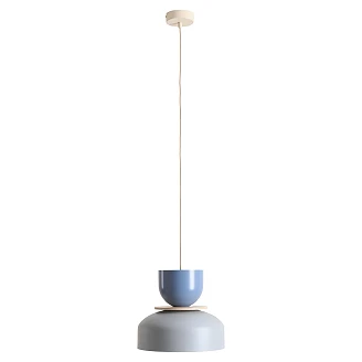 Hengende Lampe <strong>Svelo</strong>  Grå, Dueblå