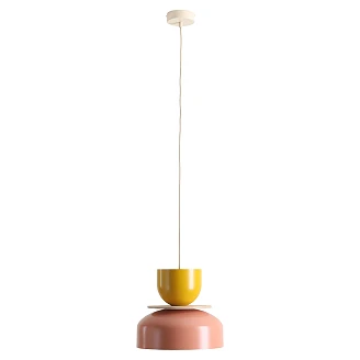 Hengende Lampe <strong>Svelo</strong>  Korall, Sennepsgul