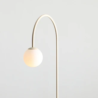 Gulvlampe <strong>Klinty</strong>  Kremhvit