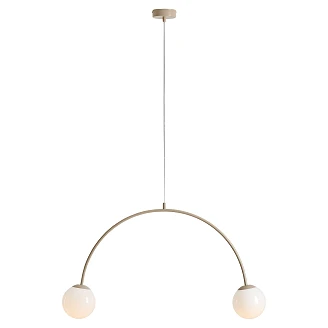 Hengende Lampe <strong>Klinty</strong>  Duo Beige