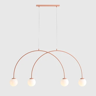 Hengende Lampe <strong>Klinty</strong>  Fire Korall 130 cm