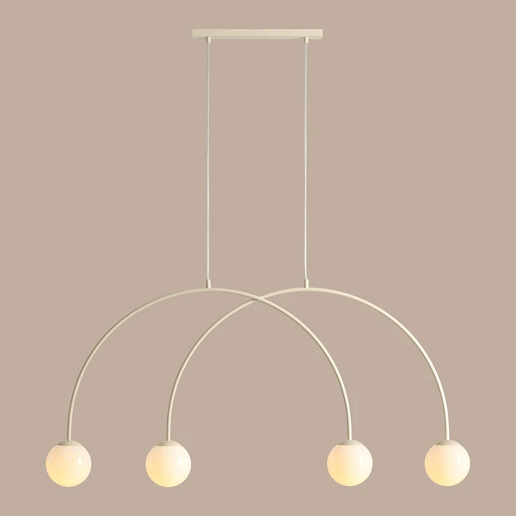 Hengende Lampe Klinty Fire Kremhvit 130 cm