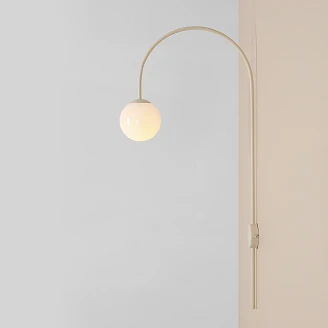 Vegglampe <strong>Klinty</strong>  Kremhvit