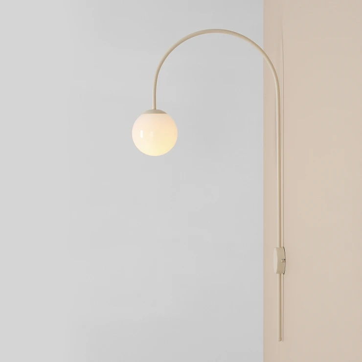 Vegglampe Klinty Kremhvit