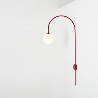 Vegglampe <strong>Klinty</strong>  Vinrød