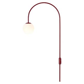 Vegglampe <strong>Klinty</strong>  Vinrød