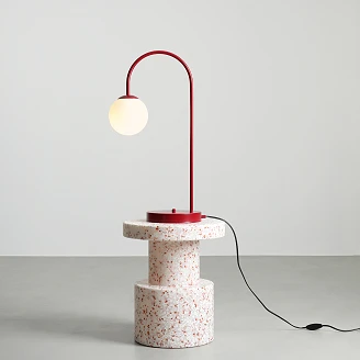 Bordlampe <strong>Klinty</strong>  Vinrød