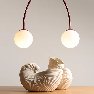 Hengende Lampe <strong>Klinty</strong>  Fire Vinrød 149 cm