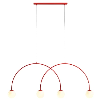 Hengende Lampe <strong>Klinty</strong>  Fire Rød Chili 149 cm