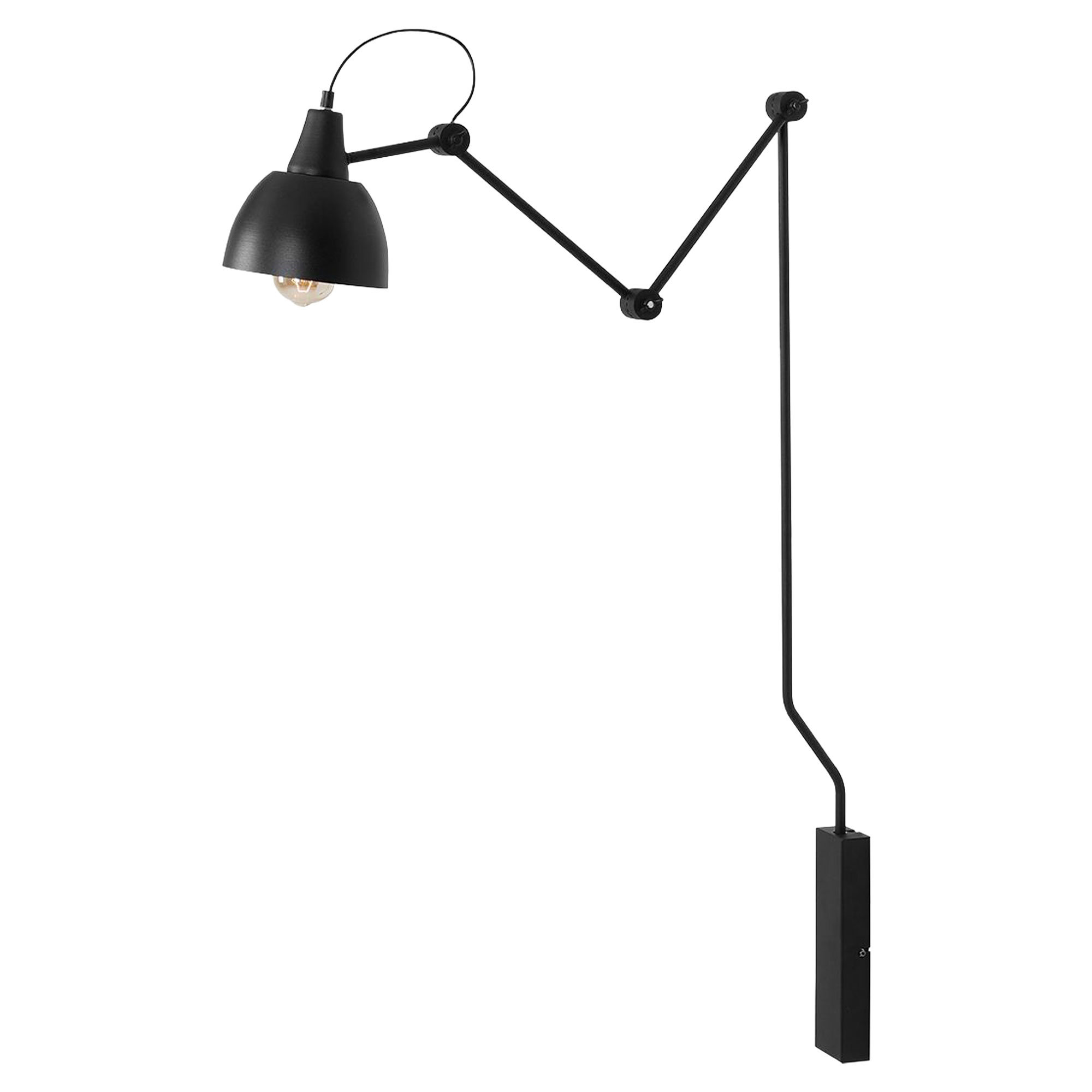 Vegglampe Nelia Svart M