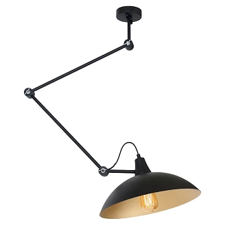 Hengende Lampe <strong>Skova</strong>  Svart, Gull