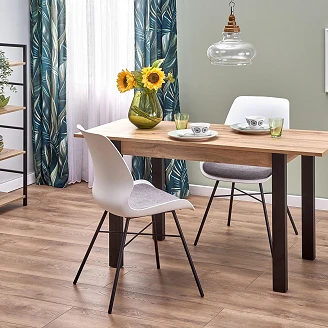 Spisebord Ivex Votan Eik, Svart 100x60 cm