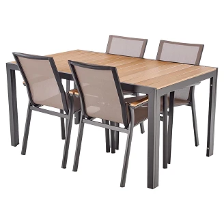 Hagesett Juven Brun, Svart 150x90 cm