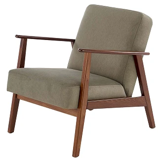 Lenestol Genox Oliven, Mørk Valnøtt 77x65 cm