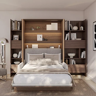 Lenart Sammenleggbar veggseng <strong>Bed Concept</strong>  Dunin Eik 151x218 cm