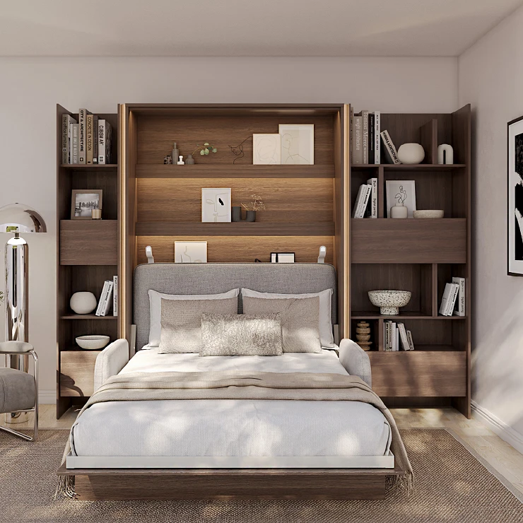 Lenart Sammenleggbar veggseng Bed Concept Dunin Eik 151x218 cm