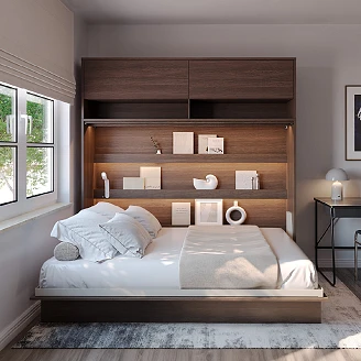 Lenart Sammenleggbar veggseng <strong>Bed Concept</strong>  Dunin Eik 211x158 cm