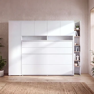 Lenart Sammenleggbar veggseng <strong>Bed Concept</strong>  Hvit 211x138 cm