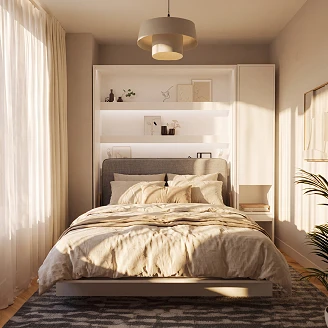 Lenart Vegghylle <strong>Bed Concept</strong>  Hvit 45x218 cm