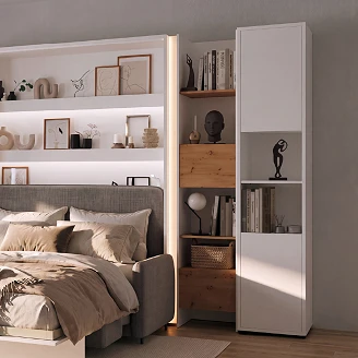 Lenart Vegghylle <strong>Bed Concept</strong>  Hvit 45x218 cm