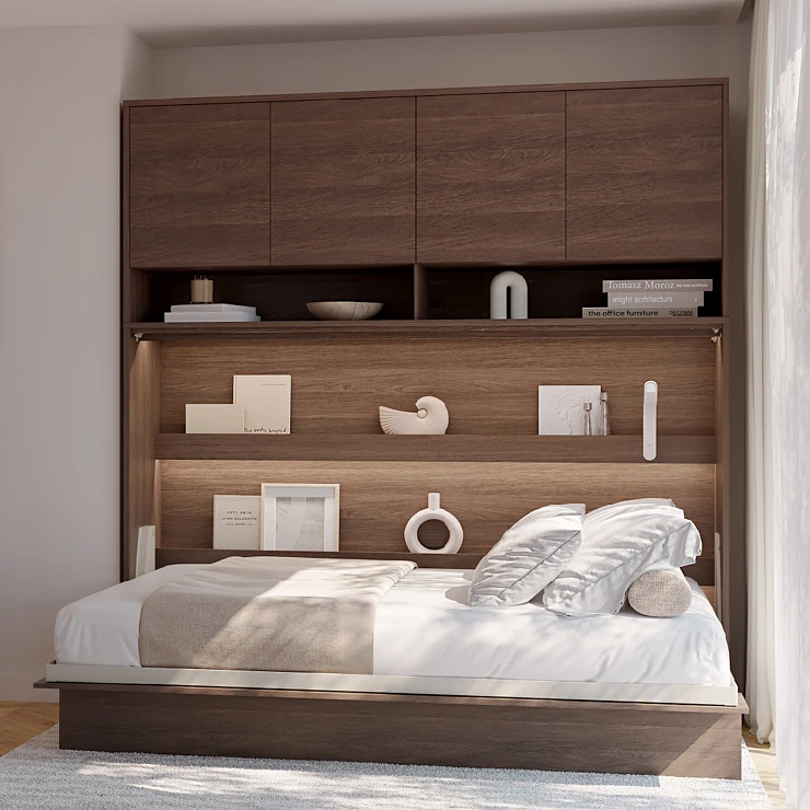 Lenart Vegghylle Bed Concept Dunin Eik 211x80 cm