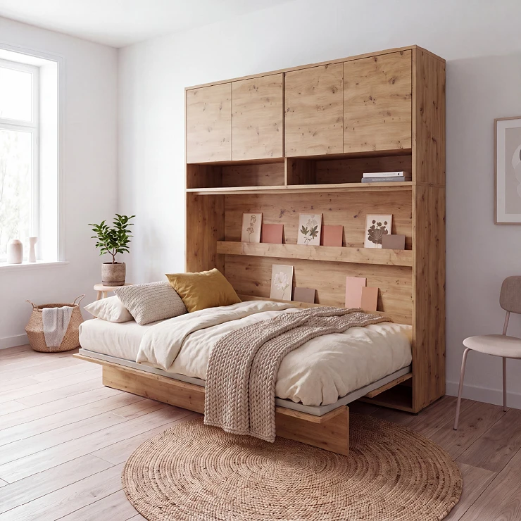 Lenart Vegghylle Bed Concept Artisan Eik 211x80 cm