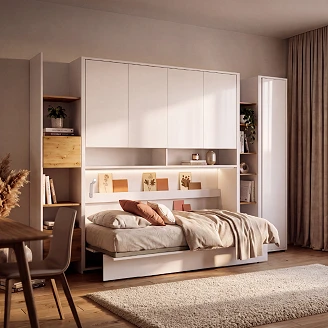 Lenart Vegghylle <strong>Bed Concept</strong>  Hvit 211x110 cm