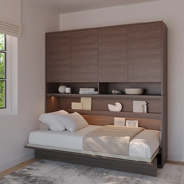 Lenart Vegghylle Bed Concept Dunin Eik 211x110 cm