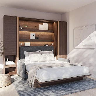 Lenart Sammenleggbar veggseng <strong>Bed Concept</strong>  Dunin Eik 171x218 cm