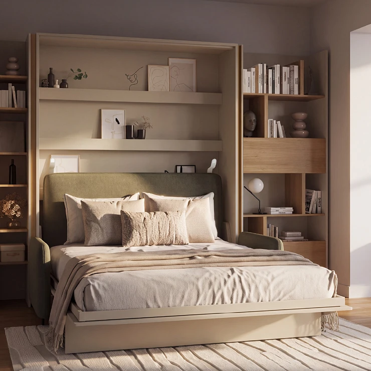 Lenart Sammenleggbar veggseng Bed Concept Kasjmir 191x218 cm