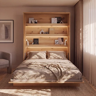 Lenart Sammenleggbar veggseng <strong>Bed Concept</strong>  Artisan Eik 191x218 cm