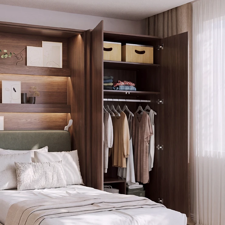 Lenart Garderobe Bed Concept Dunin Eik 101x218 cm