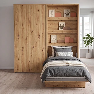 Lenart Garderobe <strong>Bed Concept</strong>  Artisan Eik 101x218 cm