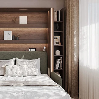 Lenart Bokhylle <strong>Bed Concept</strong>  Dunin Eik 27x218 cm