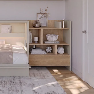 Lenart Bokhylle <strong>Bed Concept</strong>  Kasjmir, Nagano-Eik 92x108 cm