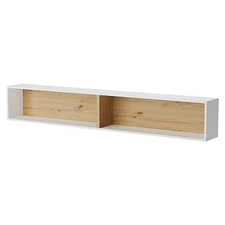 Lenart Vegghylle <strong>Bed Concept</strong>  Hvit, Artisan Eik 211x33 cm