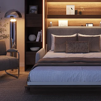 Lenart Garderobepanel Bed Concept Marineblå 138x73 cm