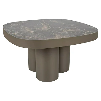 Sofabord Velmora Svart Vulcano, Kobber 75x75 cm